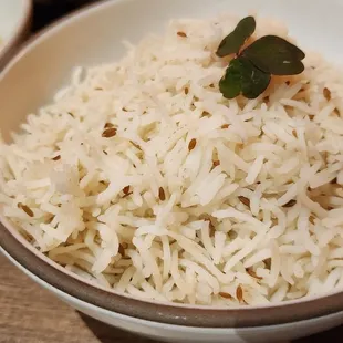 Jerra rice- basmanti rice, cumin seeds ($5).