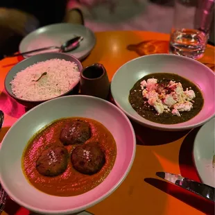 Maska paneer and Malai kofta
