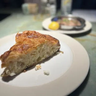 Burek Bread with Feta Cheese and Tongue in Butter