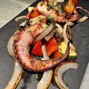Grilled octopus entree