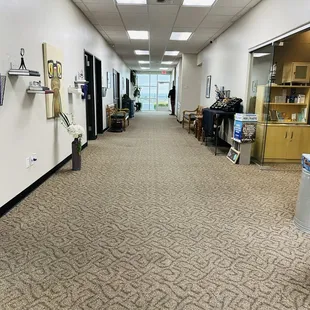 Hallway to patient rooms