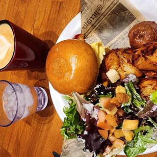 Bacon, Scramble Egg & Cheese Egg Drop