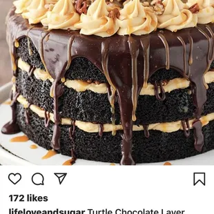 Dark Chocolate Salted Caramel Cake