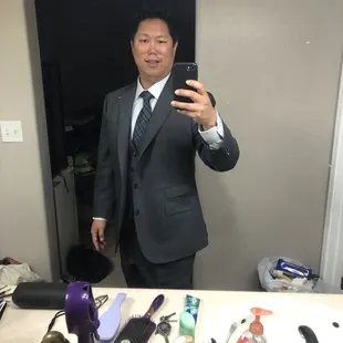 3-Piece Banker Gray Loro Piana