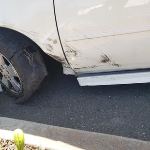 This tire was put on 3 weeks ago and this was the end result