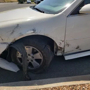 This tire was put on 3 weeks ago and this was the end result