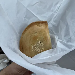Chicken Mushroom Empanada for $9, really good, would recommend with Chimichurri sauce!