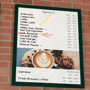 Yes! The four espresso shot Keith Richards