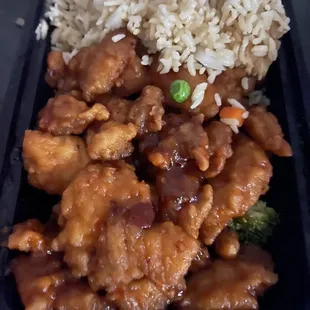 Genetic Taos chicken with fried rice