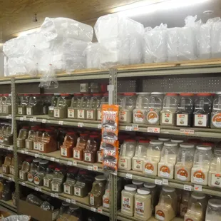 a wide selection of food items