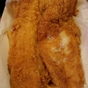 Tried their huge catfish fillets this time. Some of the best catfish I have ever had! So crispy &amp; flavorful!!