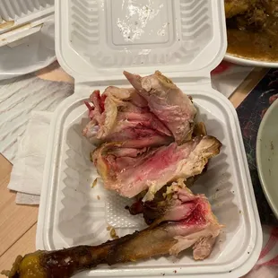 Raw chicken