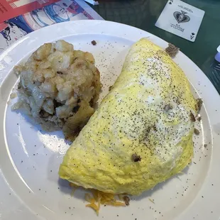 Omelet with potatoes
