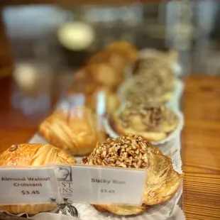a variety of pastries