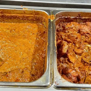 Butter Chicken and Chicken Tikka