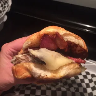 Mushroom Swiss burger