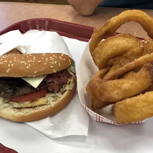 Best Burger and Onion Rings
