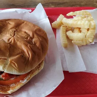 Bacon Double Cheeseburger and Fries