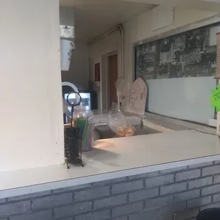 Where they serve you your burger