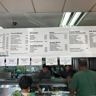 Menu sign