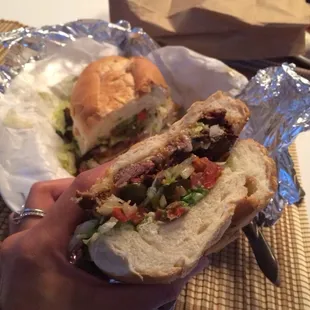 Cross section of massive torta