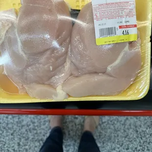 What a great price for two chicken breasts that are that big.