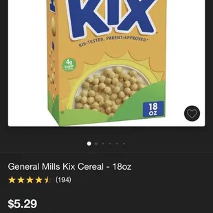Family sized kix at target save yourself $4