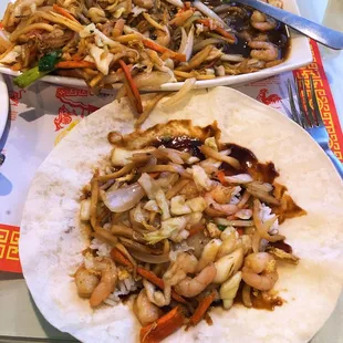 Moo Shu Shrimp.