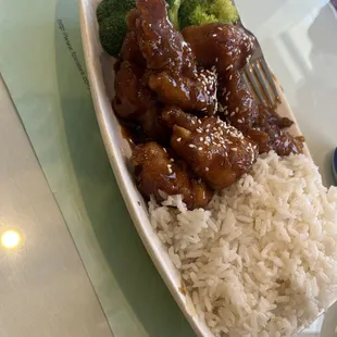 Dinnner special Sesame Chicken