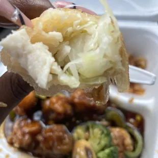 Spring Roll has chicken in it
