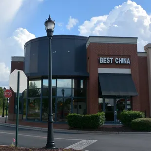the front of the restaurant