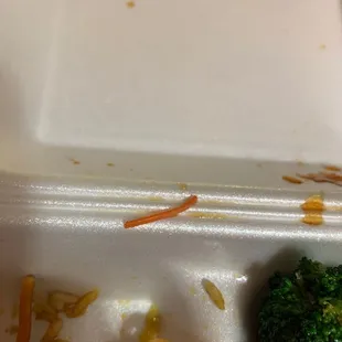 I found a piece of plastic cap in my food
