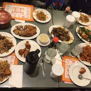 Dinner entrees family style