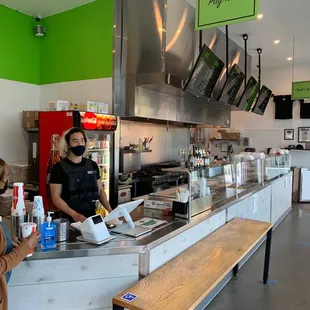 Chris is a good dude! His family owns the place. Really nice door inside.