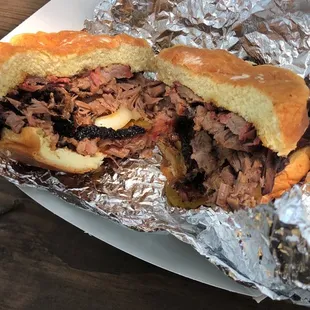 Dam good brisket sandwich