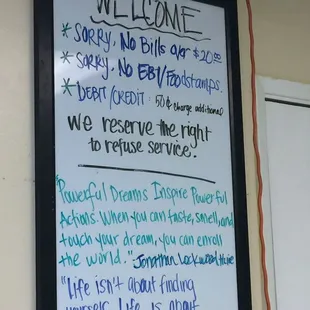 Their daily affirmation. Very inspirational!