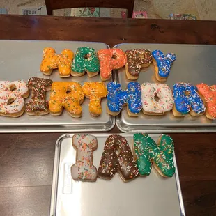 Birthday donuts