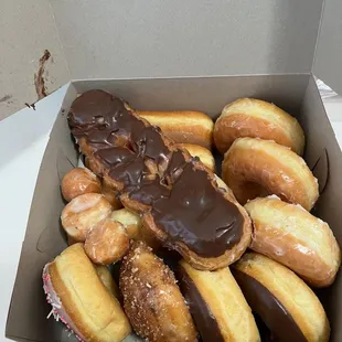 A dozen assorted donuts