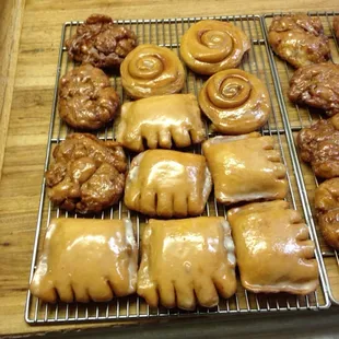 Bear claws!!!! Cinnamon rolls yummy and worth it!!! They are huge!!!!