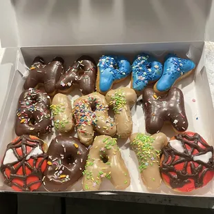 a box of assorted donuts