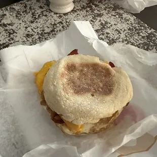 Bacon Egg and Cheese English Muffin