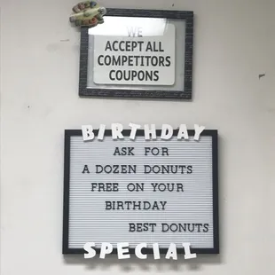 Birthday Specials