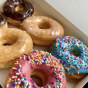 Iced Donut and Sprinkles Plain Glazed Donut