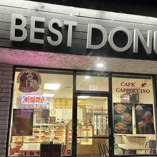 the front of a restaurant