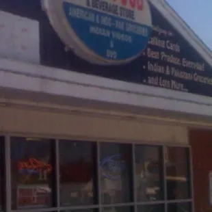 the front of the restaurant