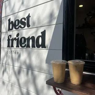 Iced vanilla latte with Almond Milk