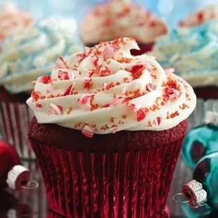 Red Velvet with Peppermint Buttercream