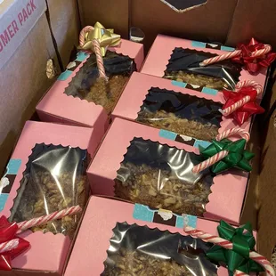 Banana breads with and without walnuts