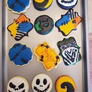 Themed almond sugar cookies -- 12 for $20