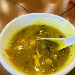 Free complimentary soup